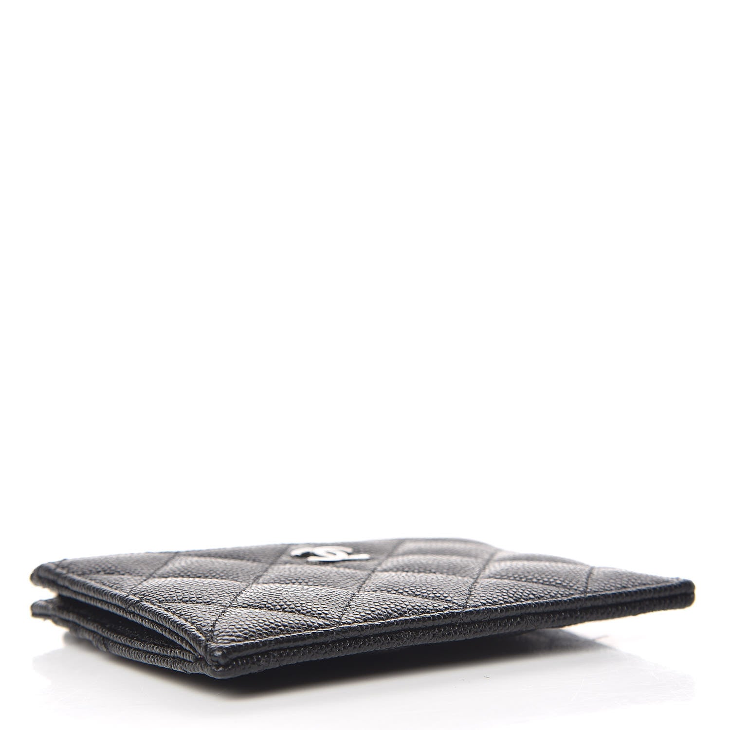 Chanel Caviar Quilted CC Zip Card Holder Black 4 of 8