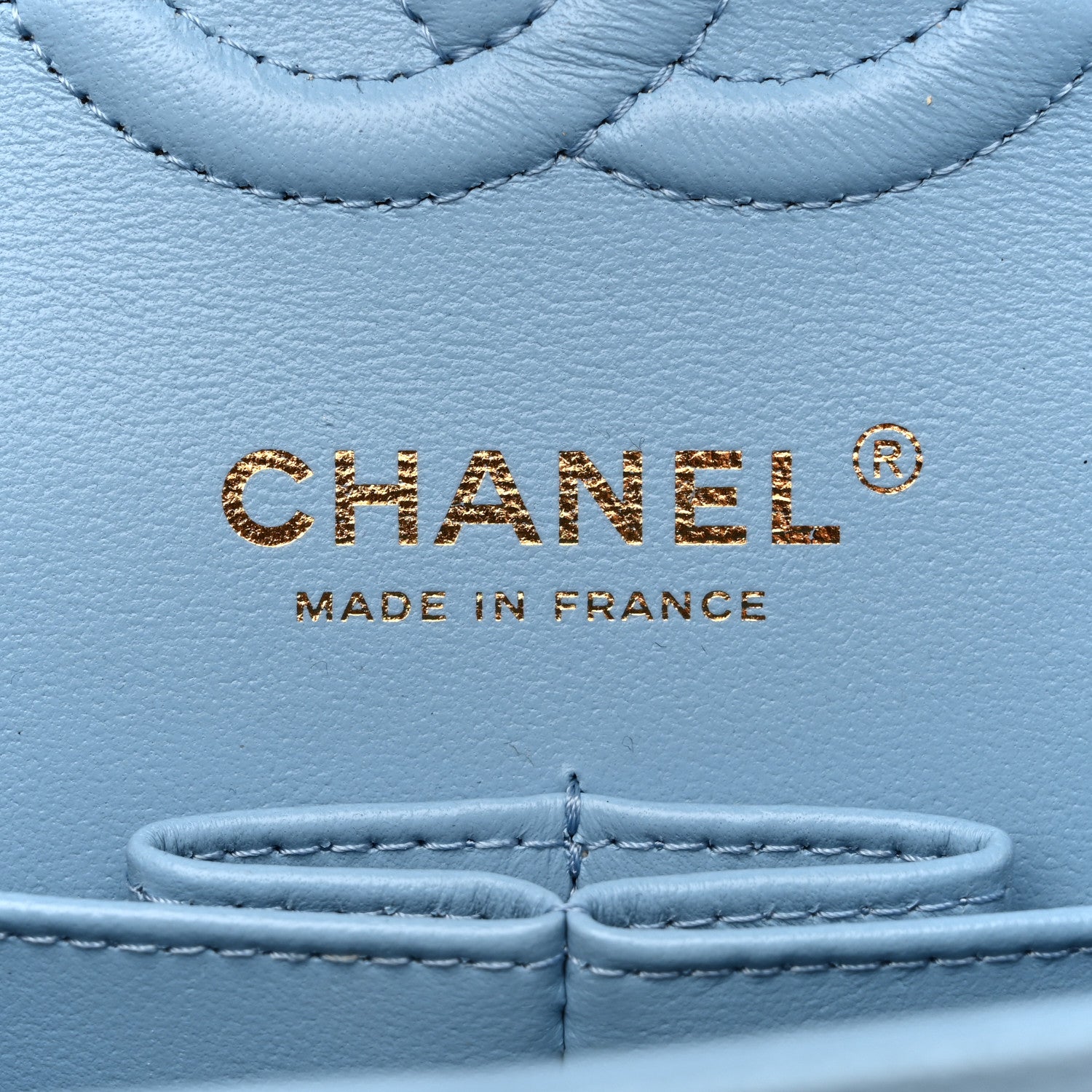 Chanel Caviar Quilted Small Double Flap Light Blue 6 of 10