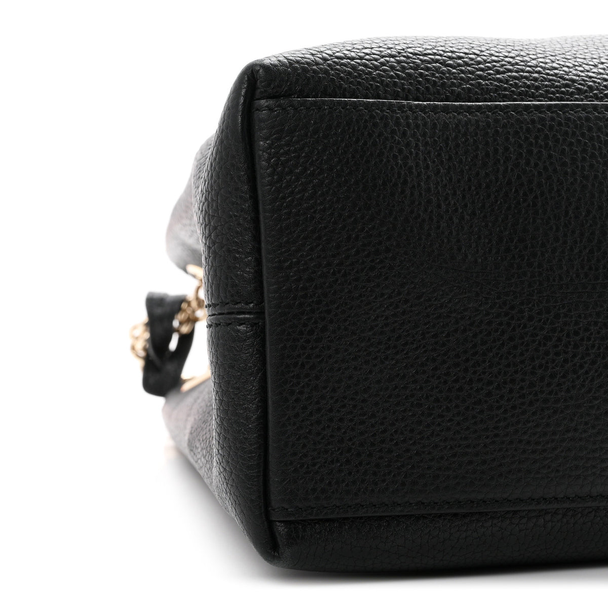 Gucci Pebbled Calfskin Medium Soho Chain Shoulder Bag Black 9 of 10