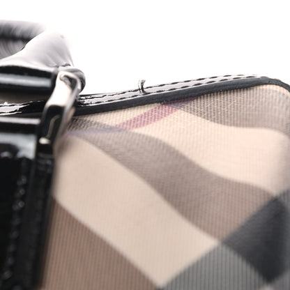 Burberry Supernova Check Patent Small Chester Bowling Bag Black 6 of 7