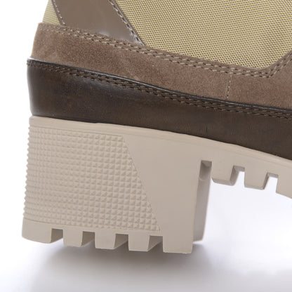 Louis Vuitton Suede Calfskin Monogram Laureate Platform Desert Boots 37 Beige 17 of 20
