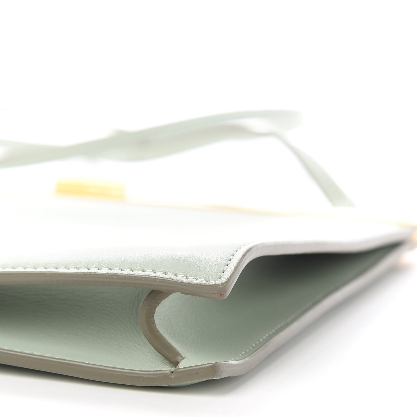 Smooth Calfskin Mini Clasp Bag Jade