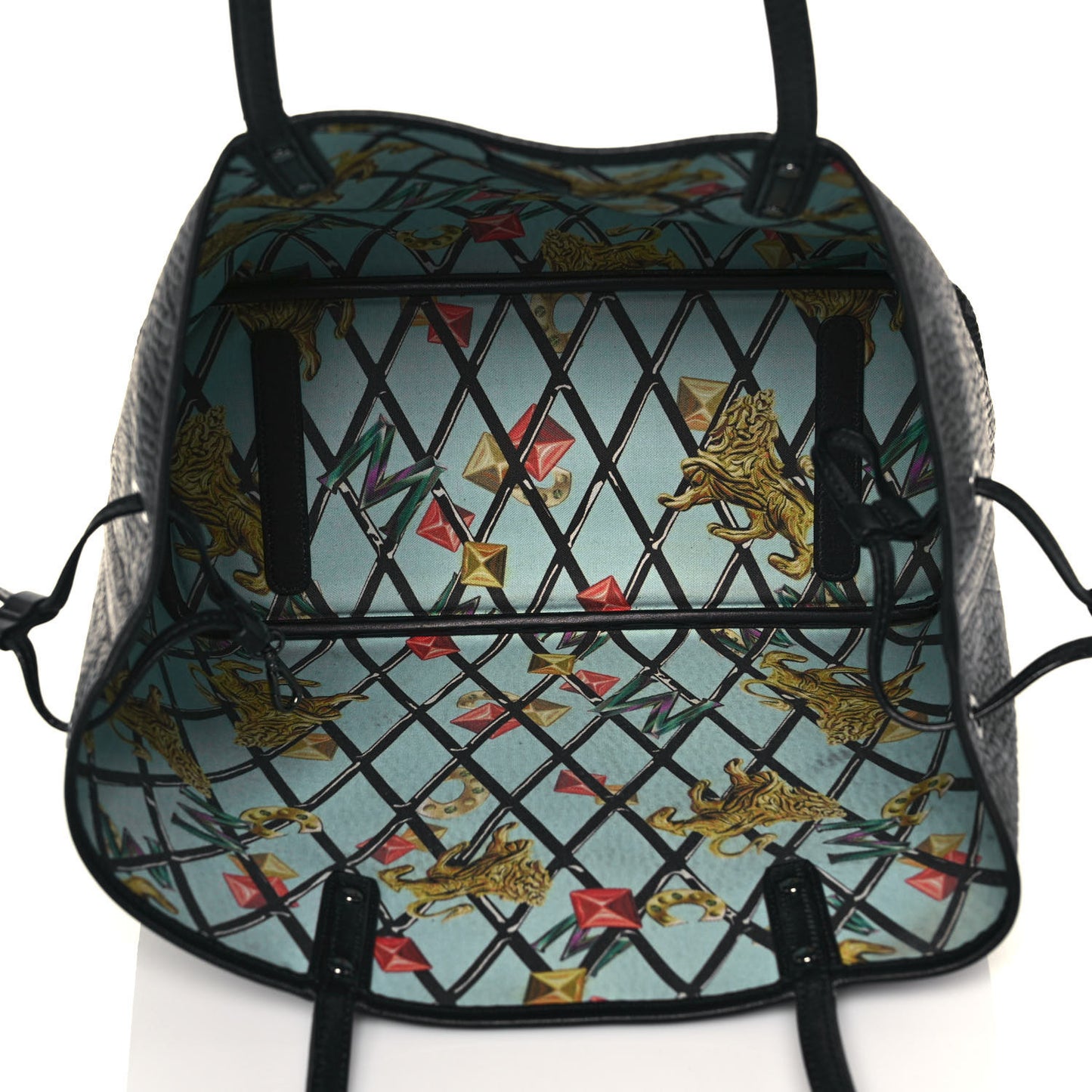 Visetos Medium Reversible Shopper Tote Black