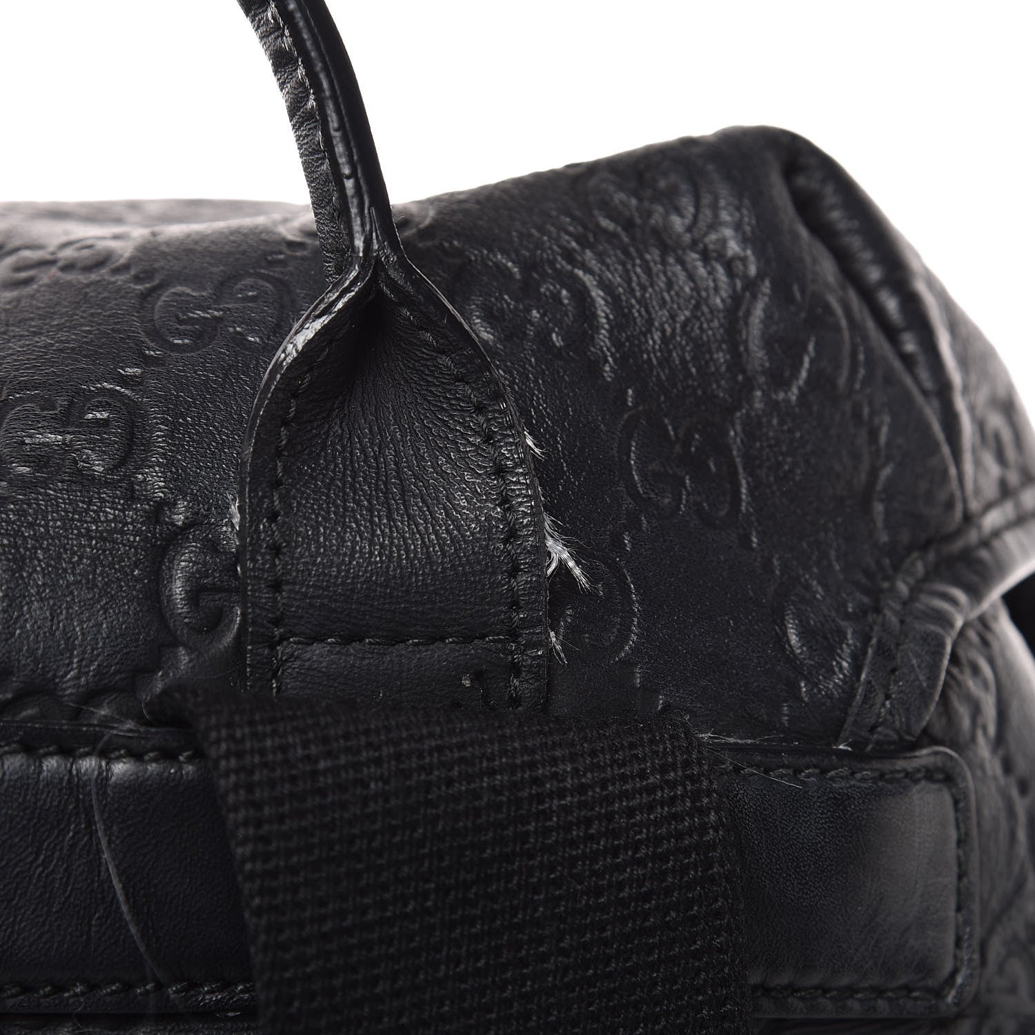Gucci Guccissima Single Buckle Backpack Black 19 of 21
