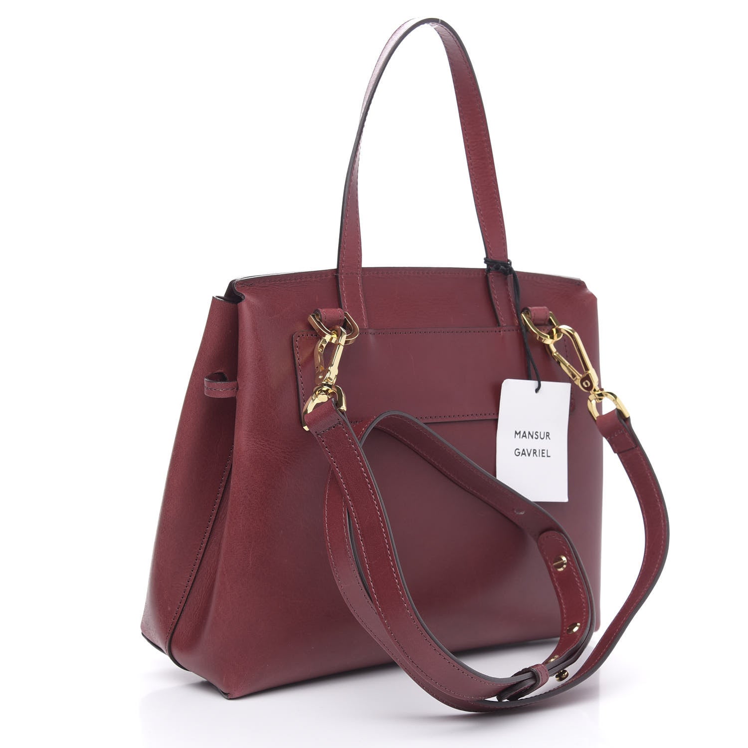 Mansur Gavriel Calfskin Mini Lady Bag Bordo 4 of 17