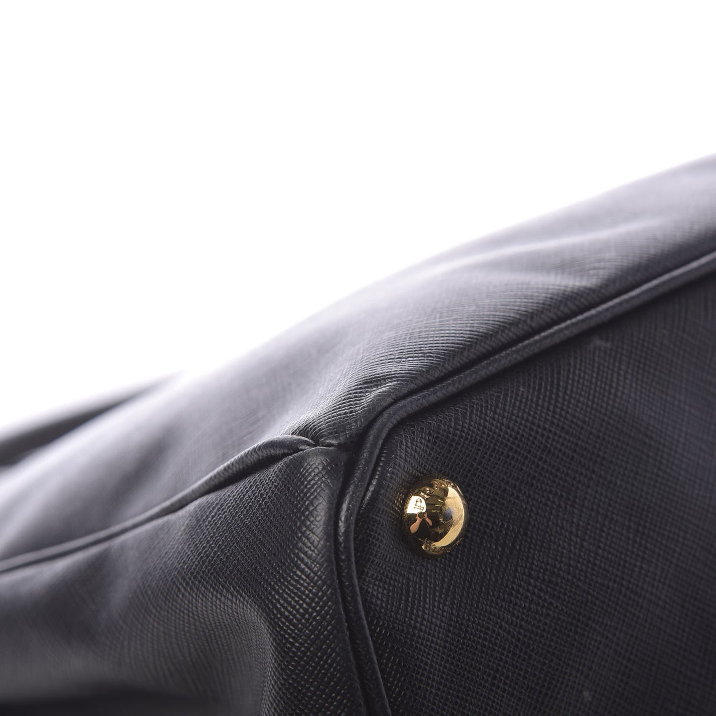 Saffiano Large Galleria Double Zip Tote Black