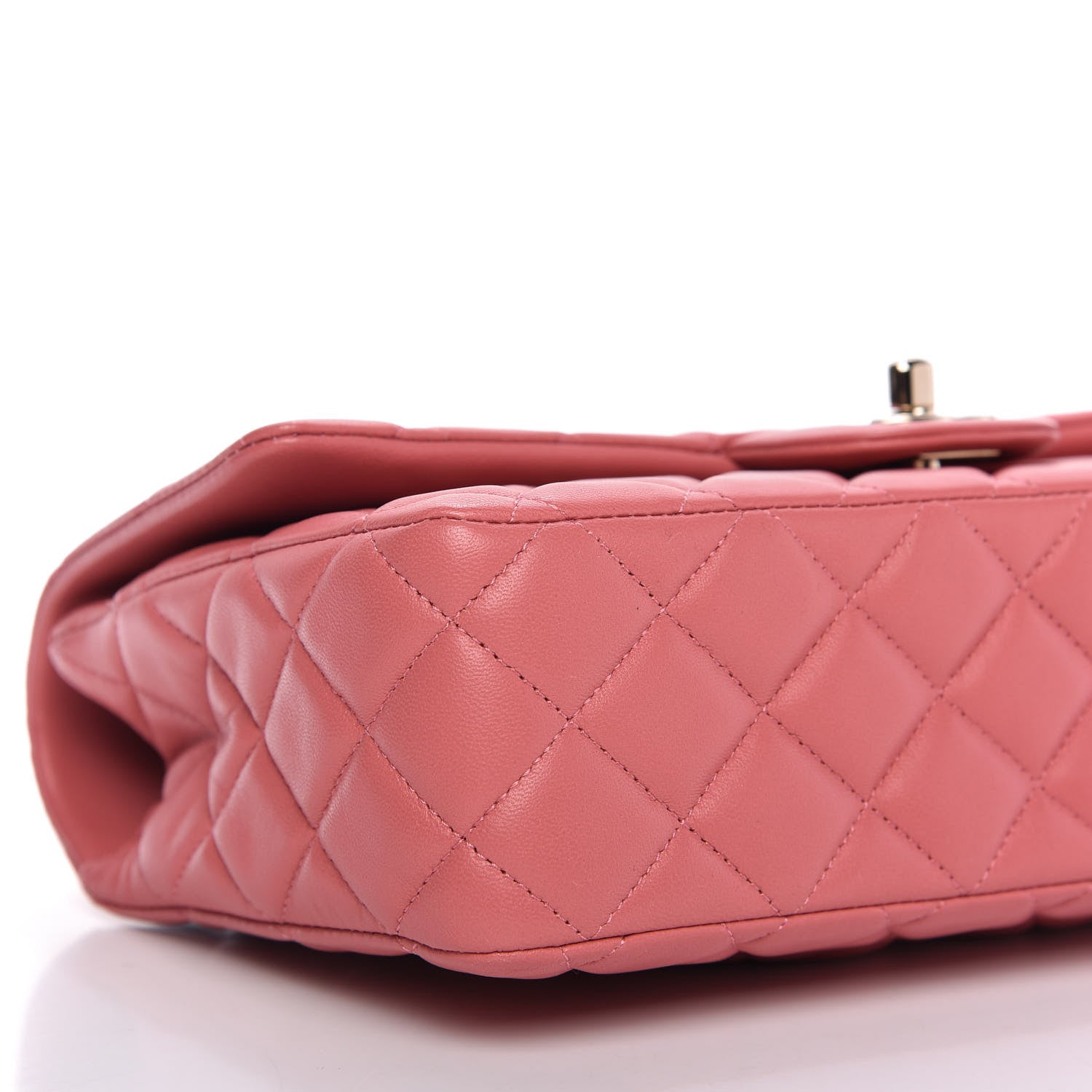 Chanel Lambskin Quilted Valentine Charms Medium Single Flap Pink 6 of 11