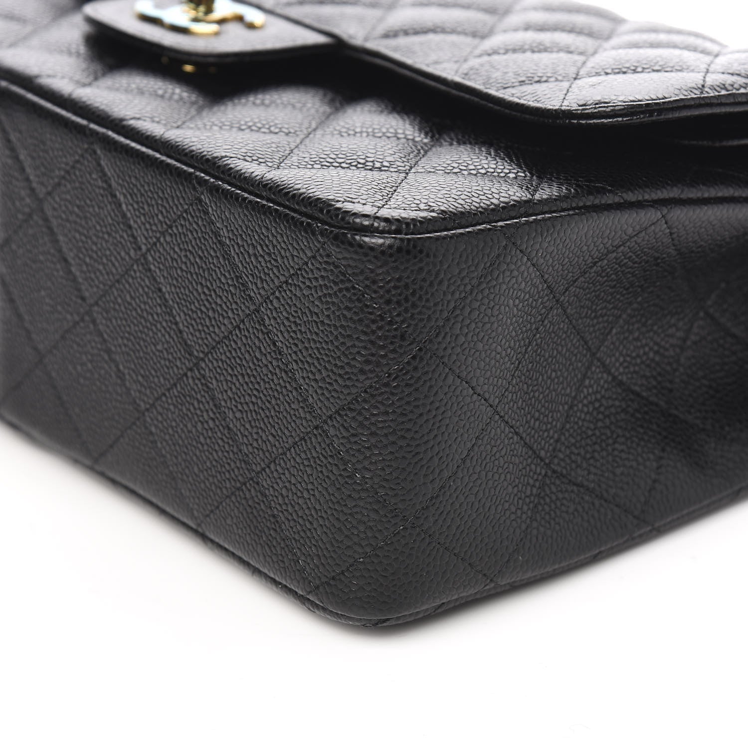 Chanel Caviar Quilted Jumbo Double Flap Black 8 of 10