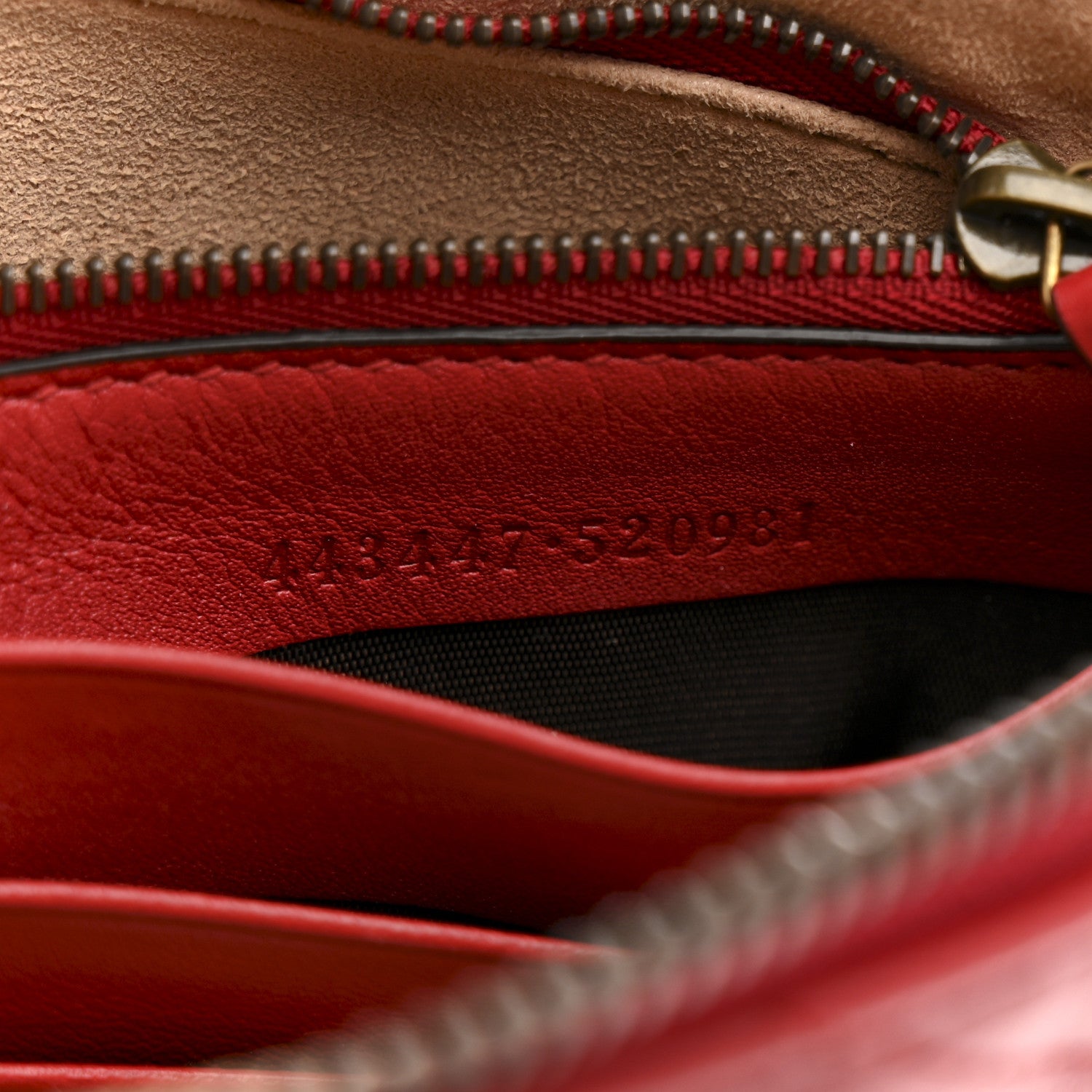 Gucci Calfskin Matelasse Mini GG Marmont Chain Bag Hibiscus Red 7 of 14