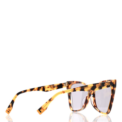 Fendi Acetate Butterfly Sunglasses FE40010U Havana Smoke 4 of 6