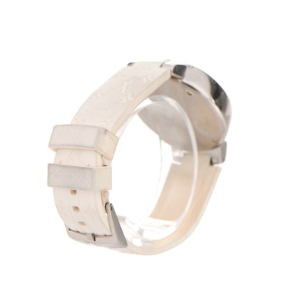 Louis Vuitton Stainless Steel Rubber Mother of Pearl 34mm Tambour Lovely Cup Quartz Watch 5 of 10