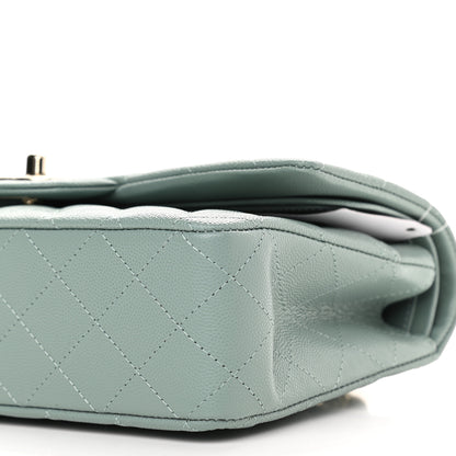 Chanel Caviar Quilted Medium Double Flap Dark Green 8 of 8
