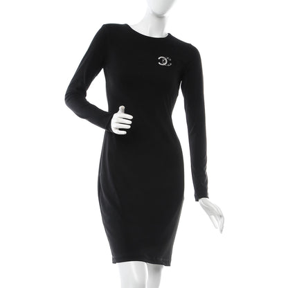 Chanel Lambskin Baguette Crystal CC Brooch Black Silver 2 of 5