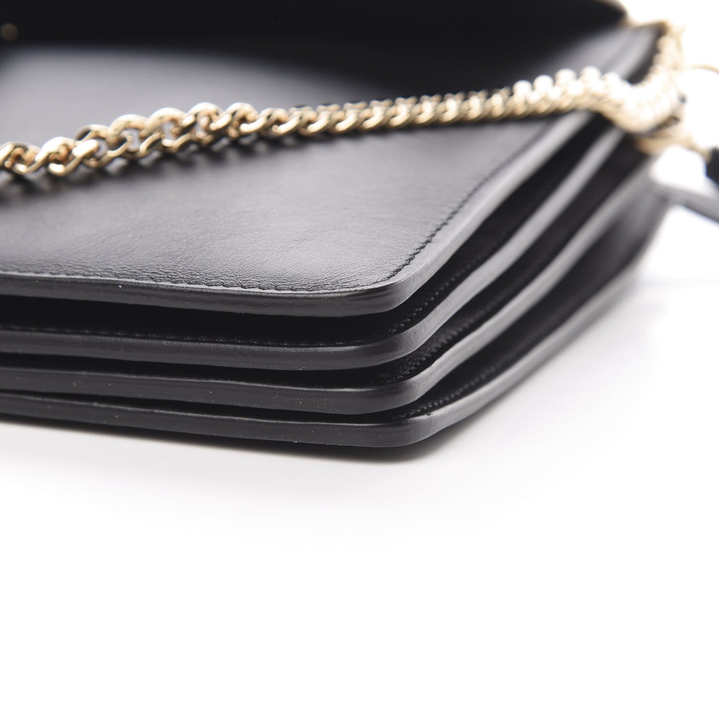 Suede Calfskin Medium Faye Shoulder Bag Black