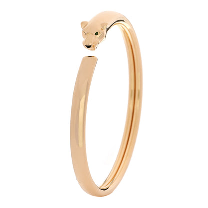 Cartier 18K Yellow Gold Tsavorite Black Onyx Panthere De Cartier Bracelet 16 1 of 6