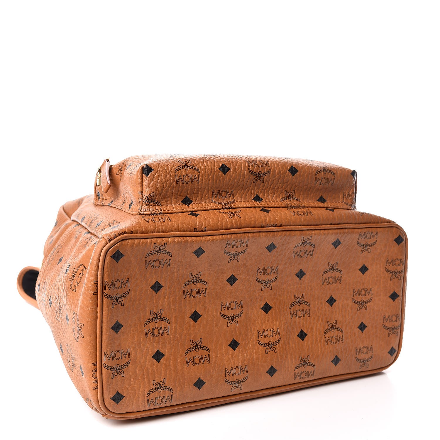 MCM Visetos Medium Stark Backpack Cognac 4 of 17
