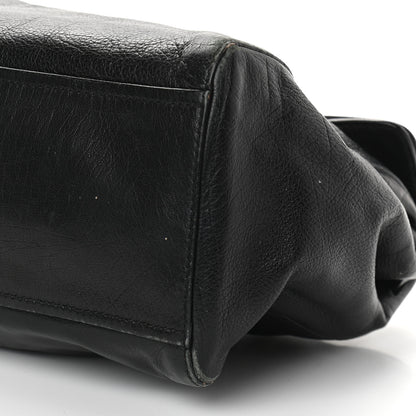 Prada Royal Calf Easy Foldover Pushlock Satchel Black 10 of 12