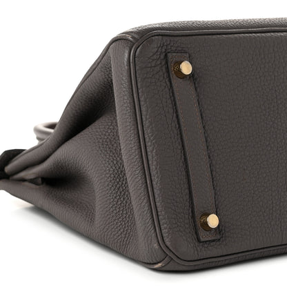 Hermes Togo BIRKIN 30 Etain 9 of 13