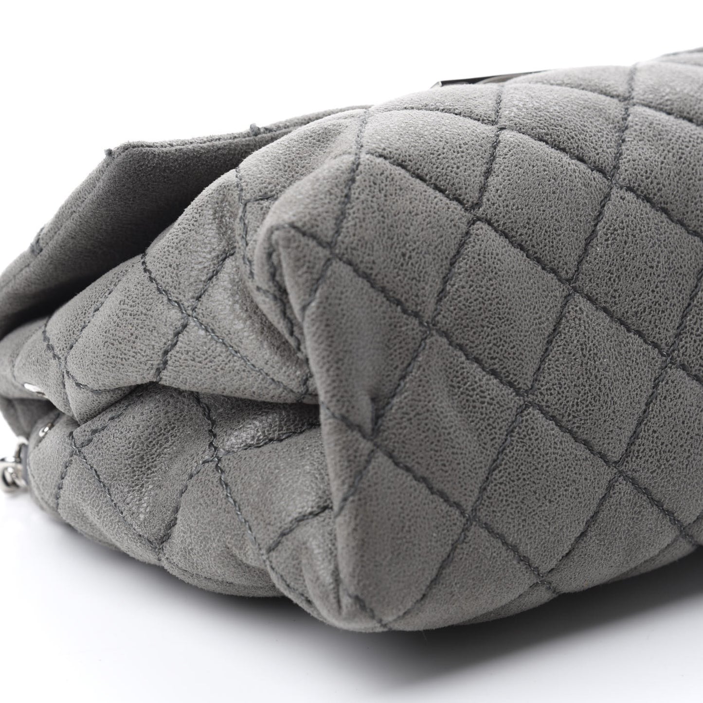 Shaggy Deer Quilted Small Beckett Chain Shoulder Bag Grey