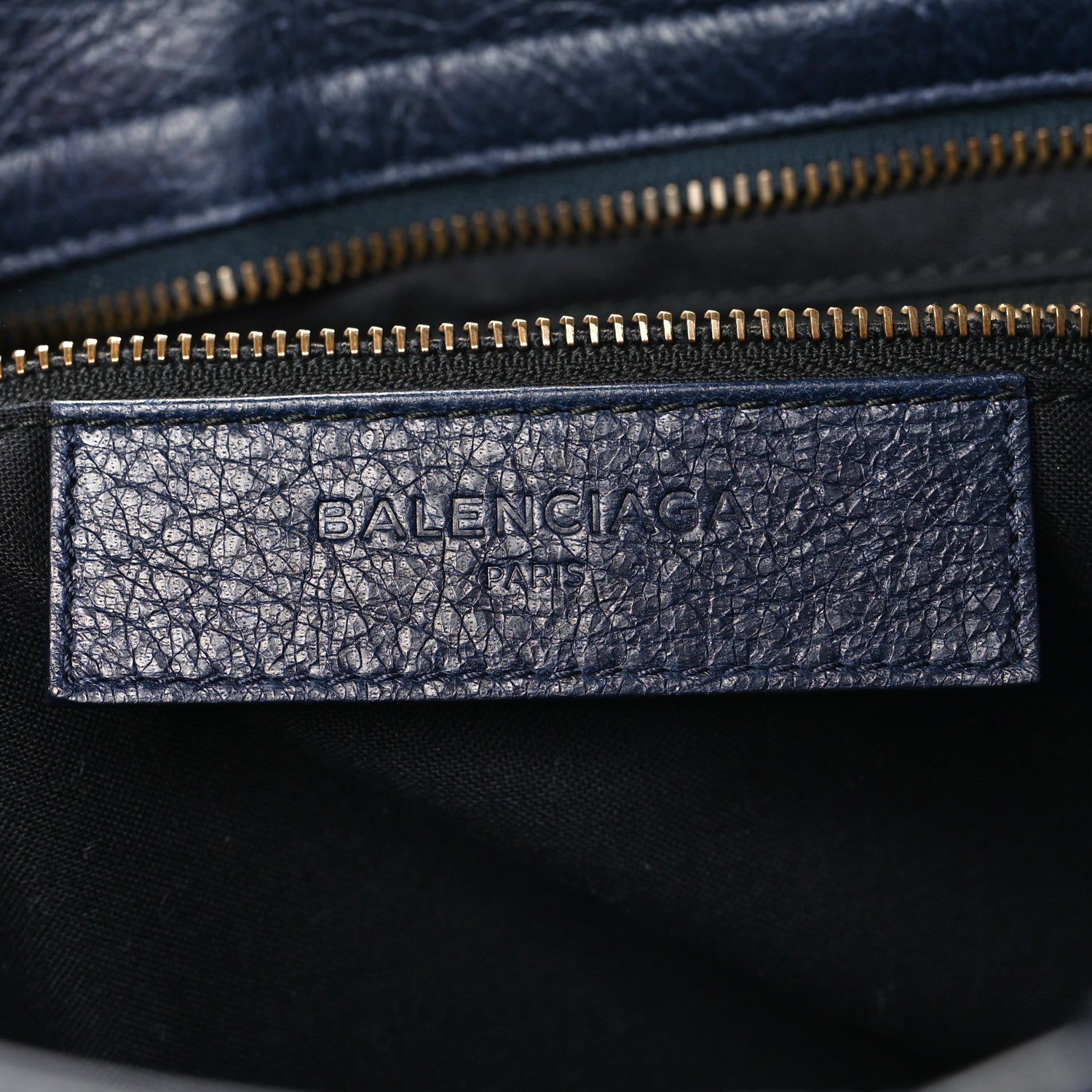 Balenciaga Cuir Arena Striped Classic Hardware City Bleu Nuit Rouge 7 of 13