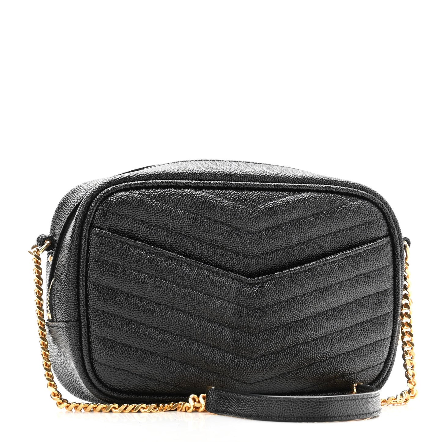 Grain De Poudre Matelasse Monogram Mini Lou Camera Bag Black