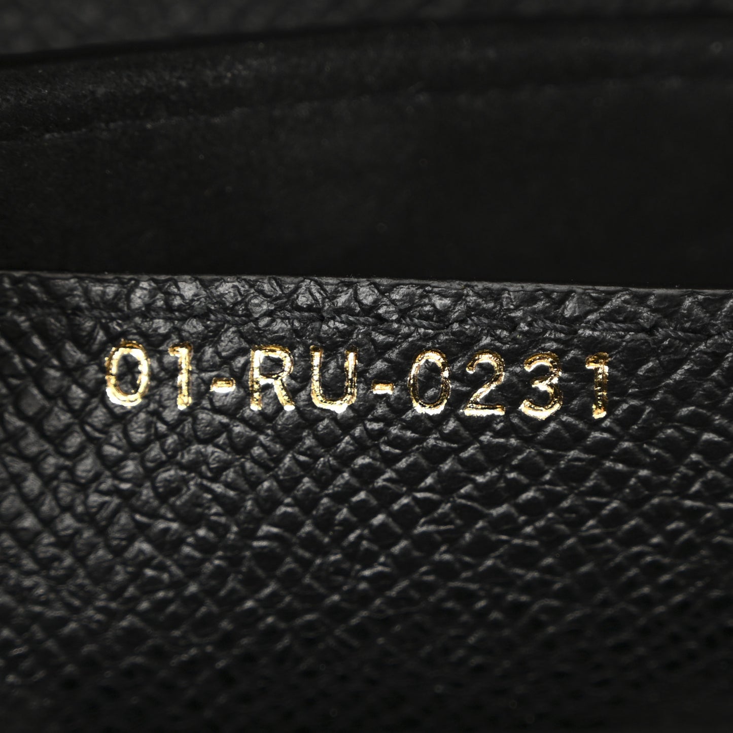 Grained Calfskin Saddle Bag Black