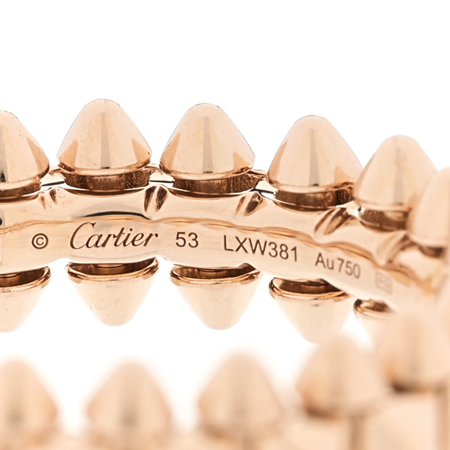 Cartier 18K Pink Gold SM Clash De Cartier Ring 53 6.25 4 of 4