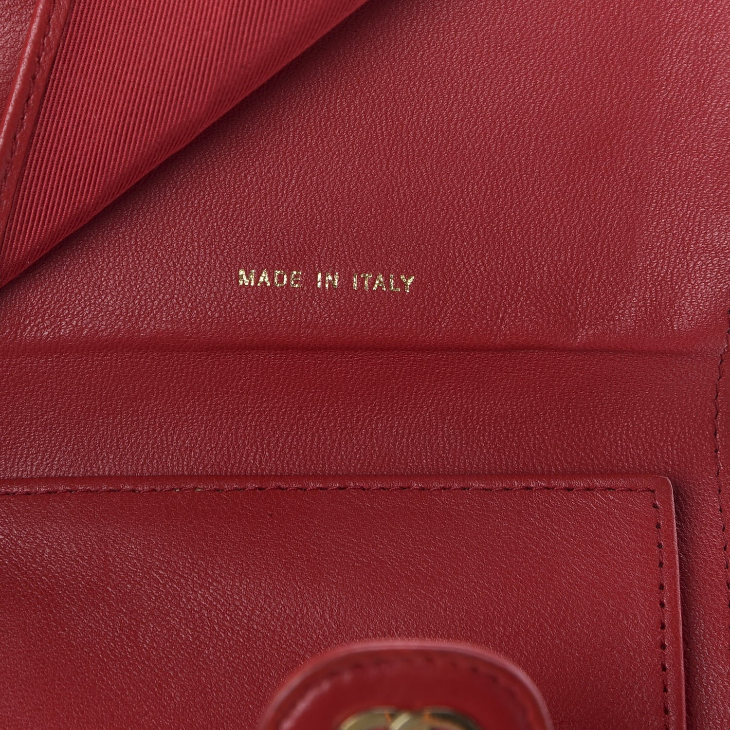 Chanel Lambskin Quilted Small Compact Wallet Red 8 of 8