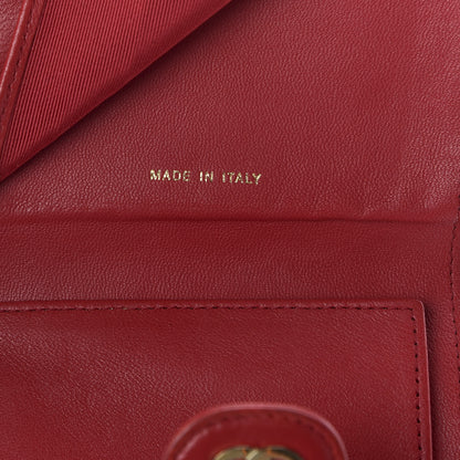Chanel Lambskin Quilted Small Compact Wallet Red 8 of 8