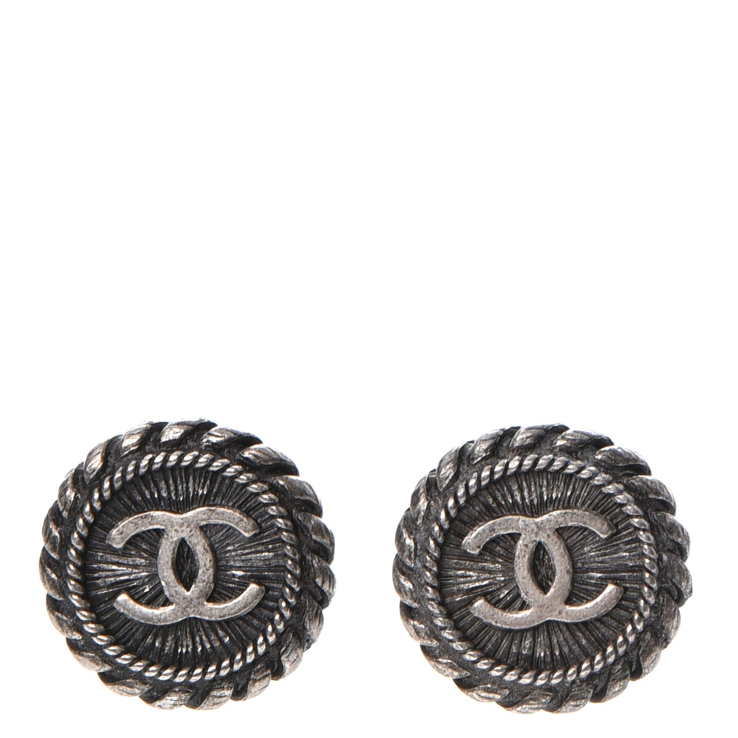 Ruthenium CC Clip On Earrings