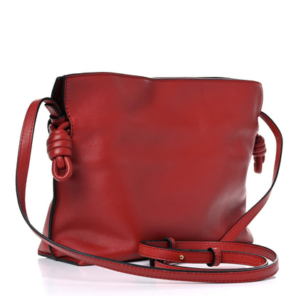 Loewe Calfskin Mini Flamenco Knot Clutch Red 3 of 9
