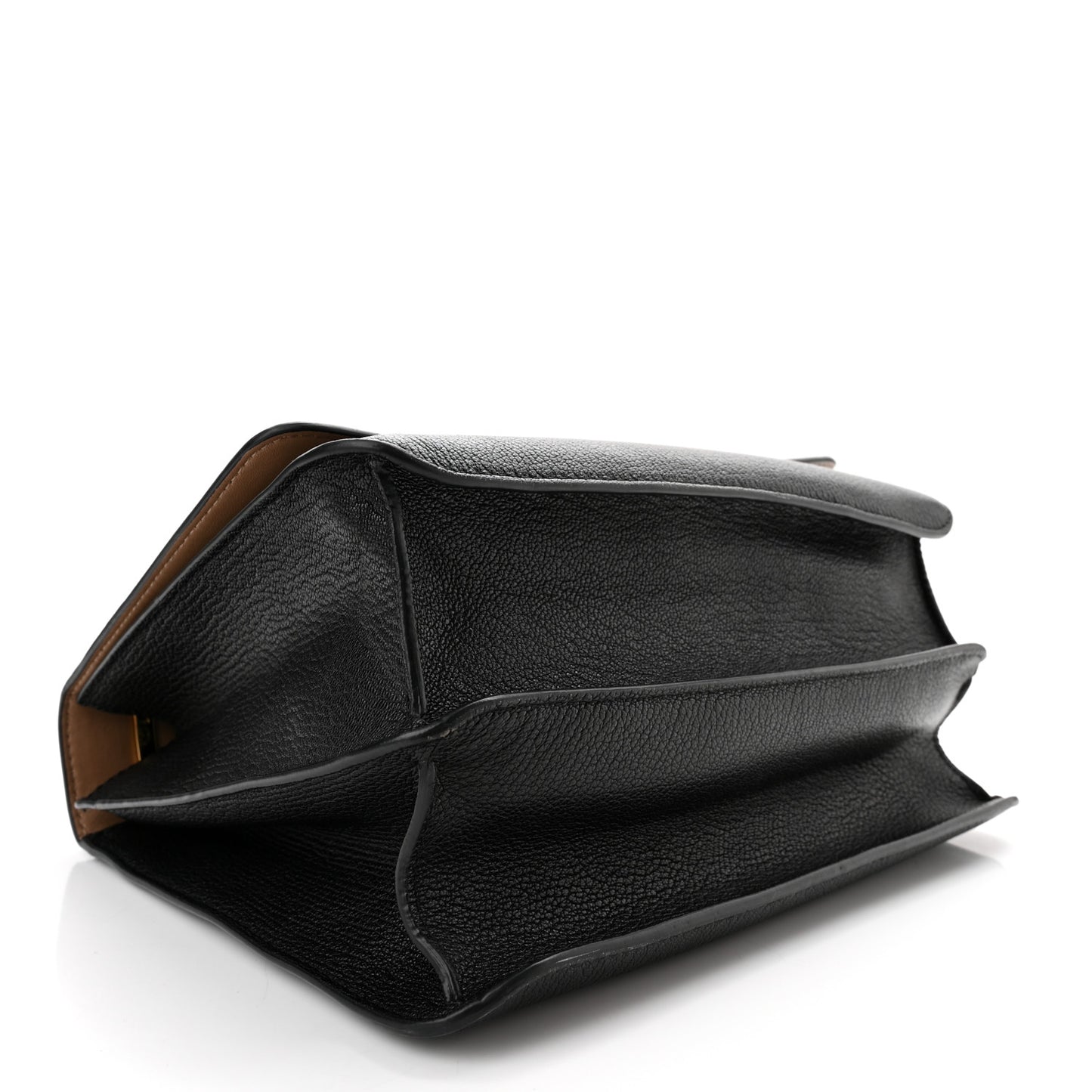 Grained Calfskin Medium TB Bag Black