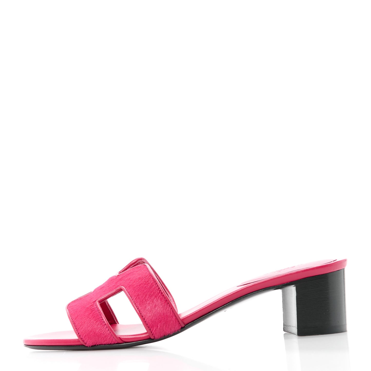 Pony Hair Oasis Sandals 37 Rose Fuchsia