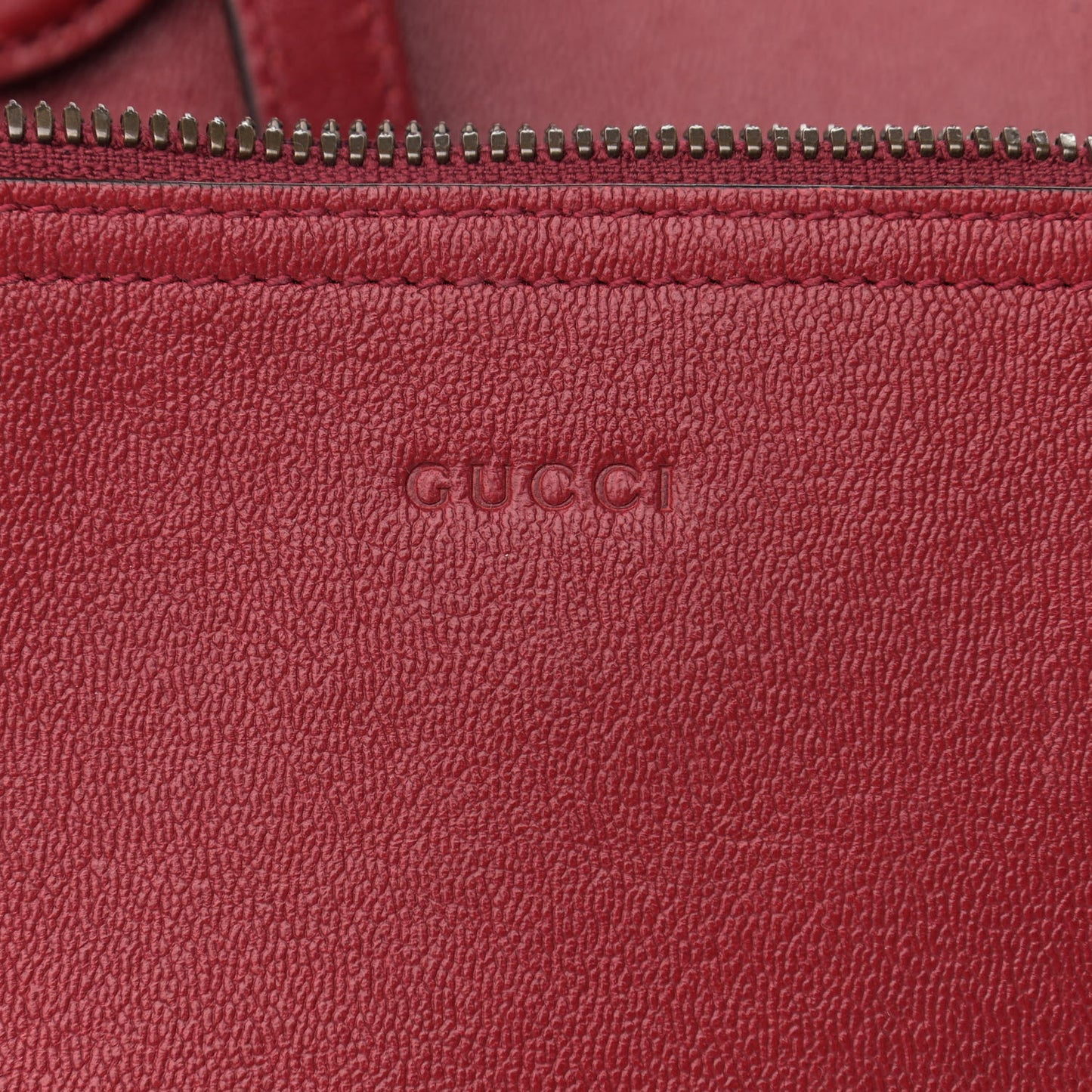 New Sakai Calfskin Lux Small Dahlia Tote New Cherry Red