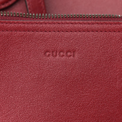 Gucci New Sakai Calfskin Lux Small Dahlia Tote New Cherry Red 6 of 10