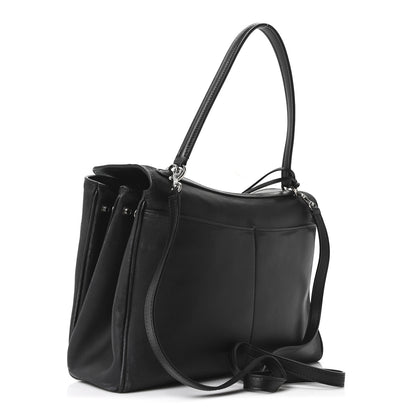 Balenciaga Natural Smooth Calfskin Medium Rodeo Top Handle Handbag Black 3 of 9