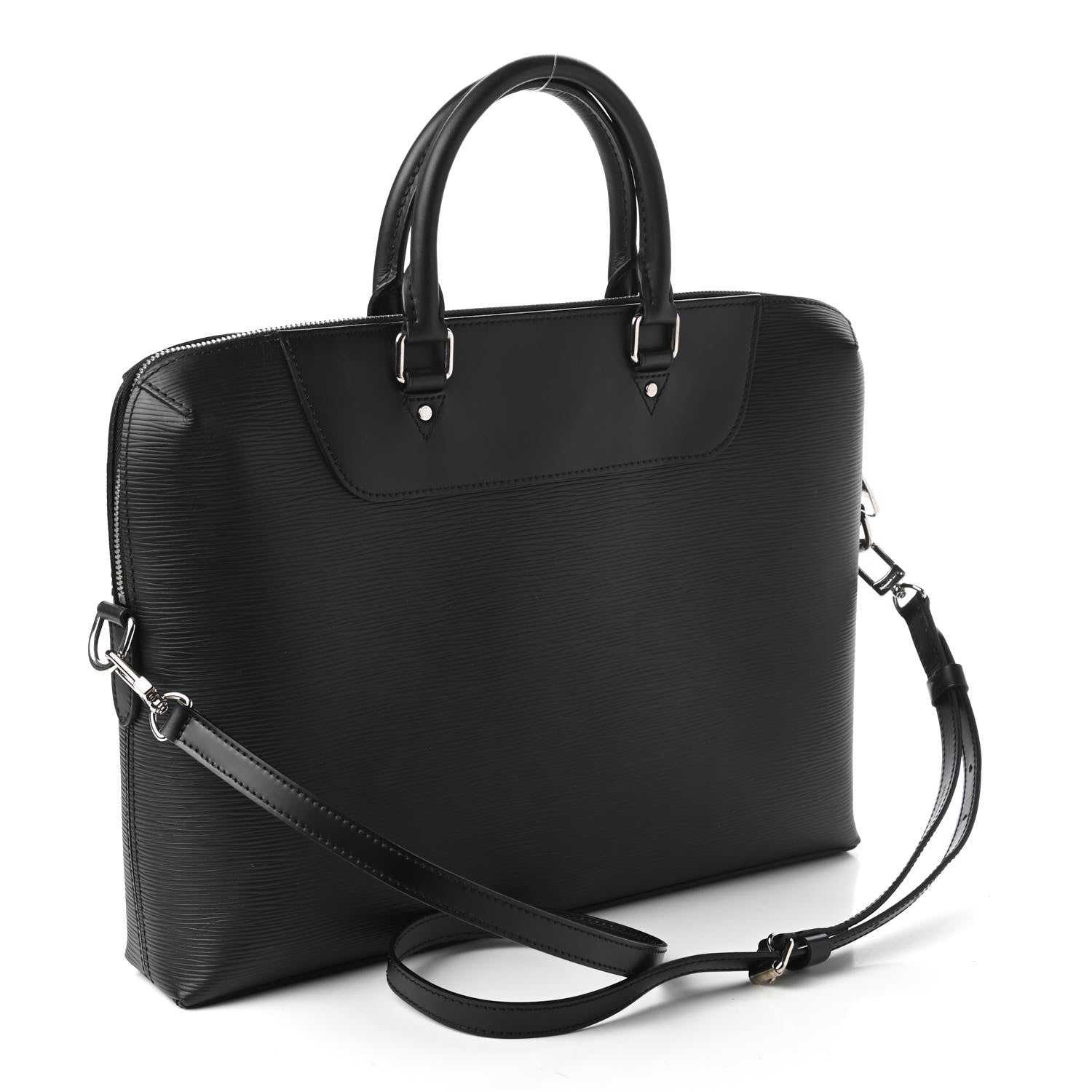 Louis Vuitton Epi Porte-Documents Jour Briefcase Black 4 of 11