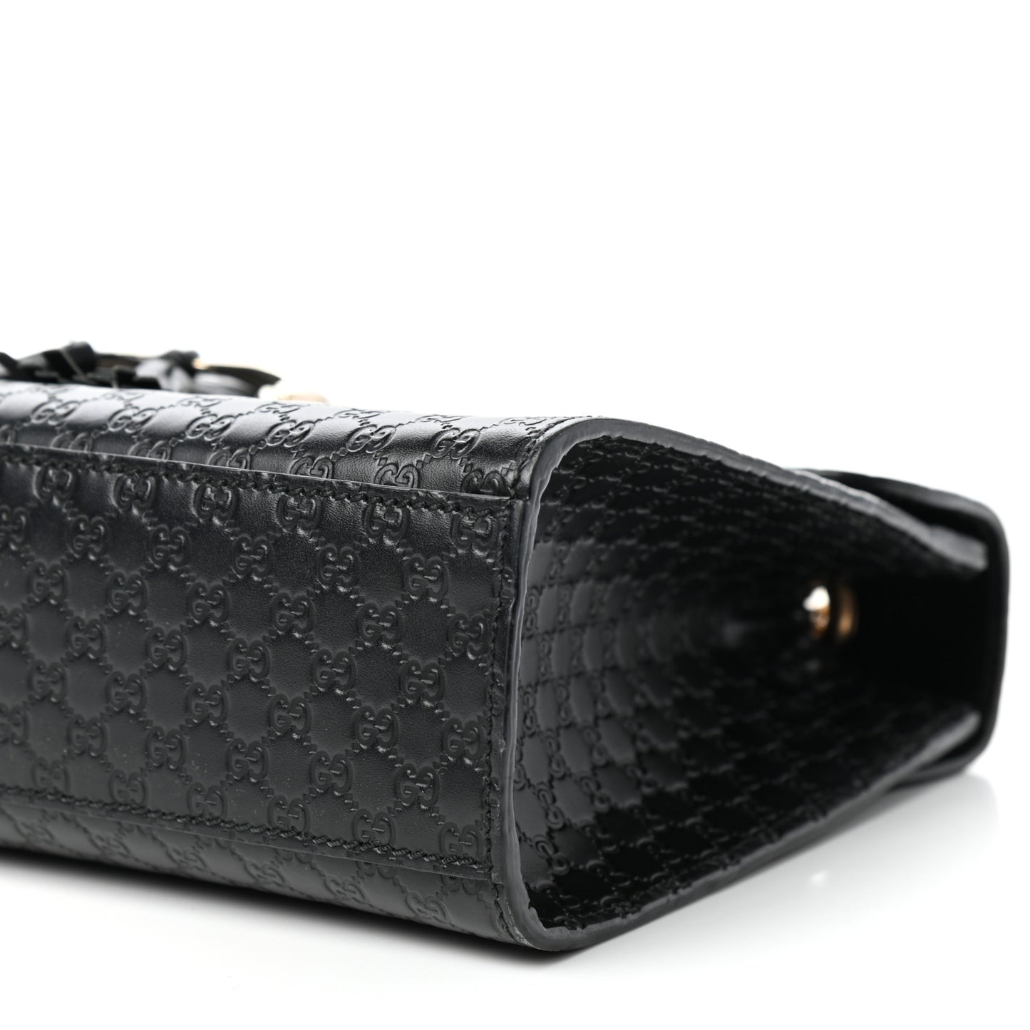 Microguccissima Medium Emily Chain Shoulder Bag Black