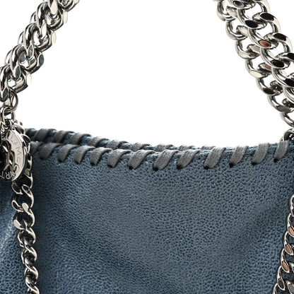 Stella McCartney Shaggy Deer Mini Falabella Fold Over Tote Light Blue 6 of 8
