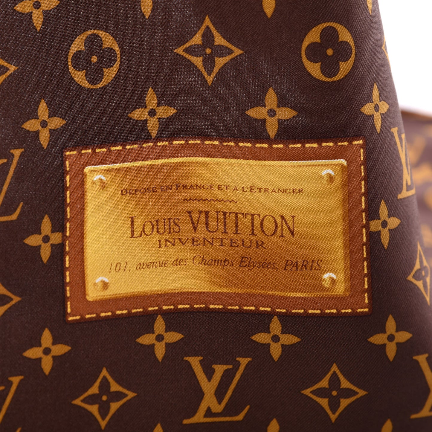 Silk Monogram Classic Square Scarf