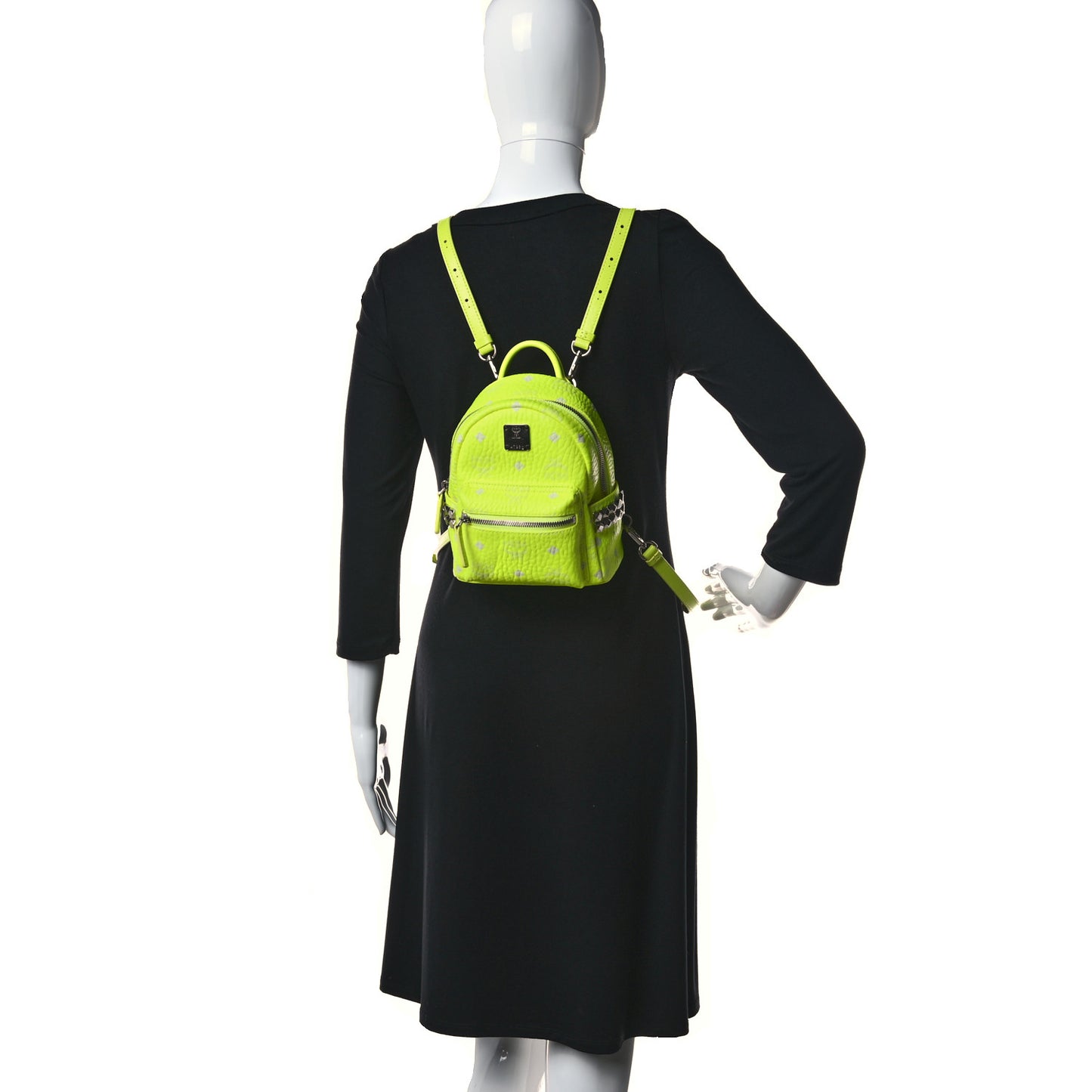 Visetos Side Stud X-Mini Stark Bebe Boo Backpack Neon Yellow