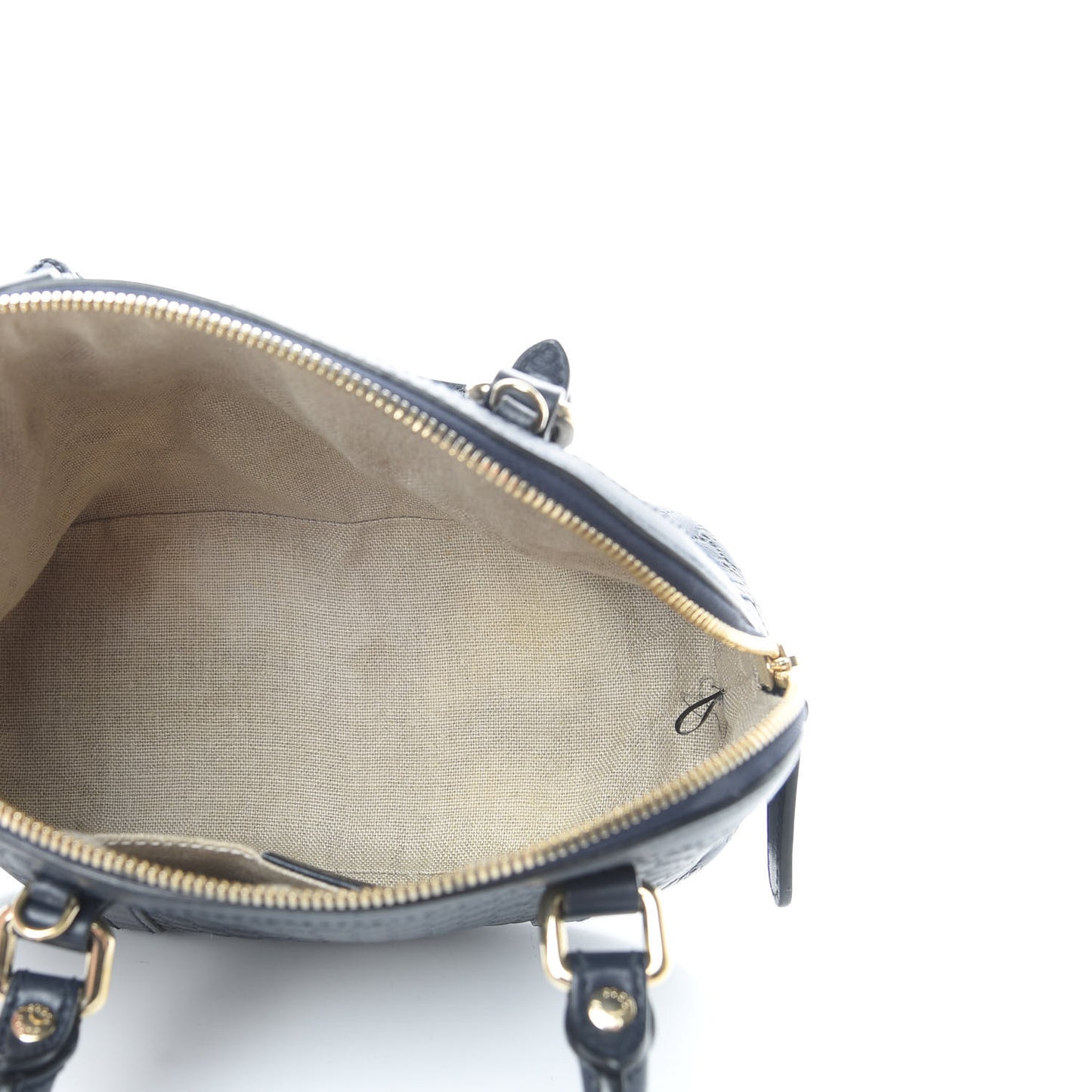 Soft Microguccissima Mini Dome Bag Blue