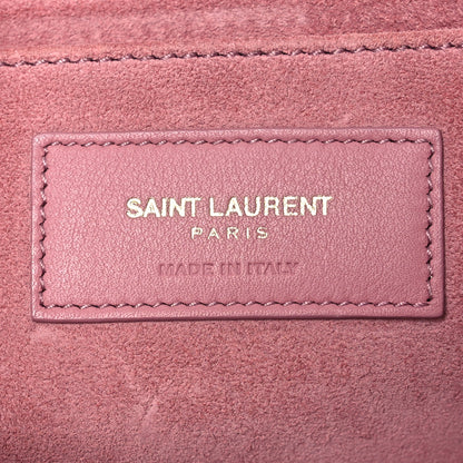 Saint Laurent Calfskin Classic Y Ligne Clutch Dark Rose 6 of 11