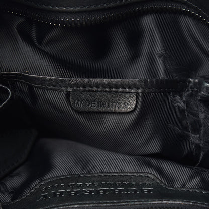 Burberry Calfskin Ruched Tote Green 7 of 13