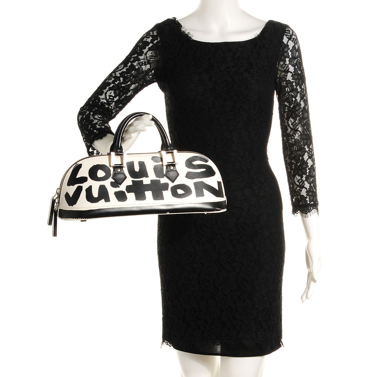 Louis Vuitton Graffiti Alma Horizontal Black 2 of 7