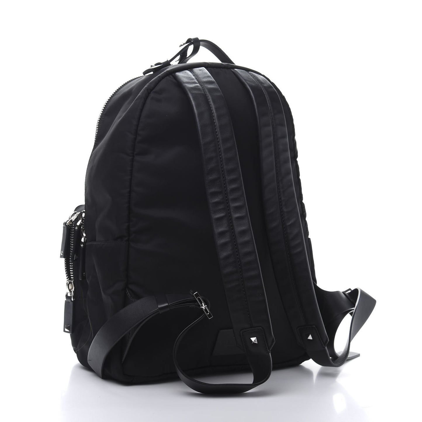 Nylon VLTN Rockstud Backpack Black