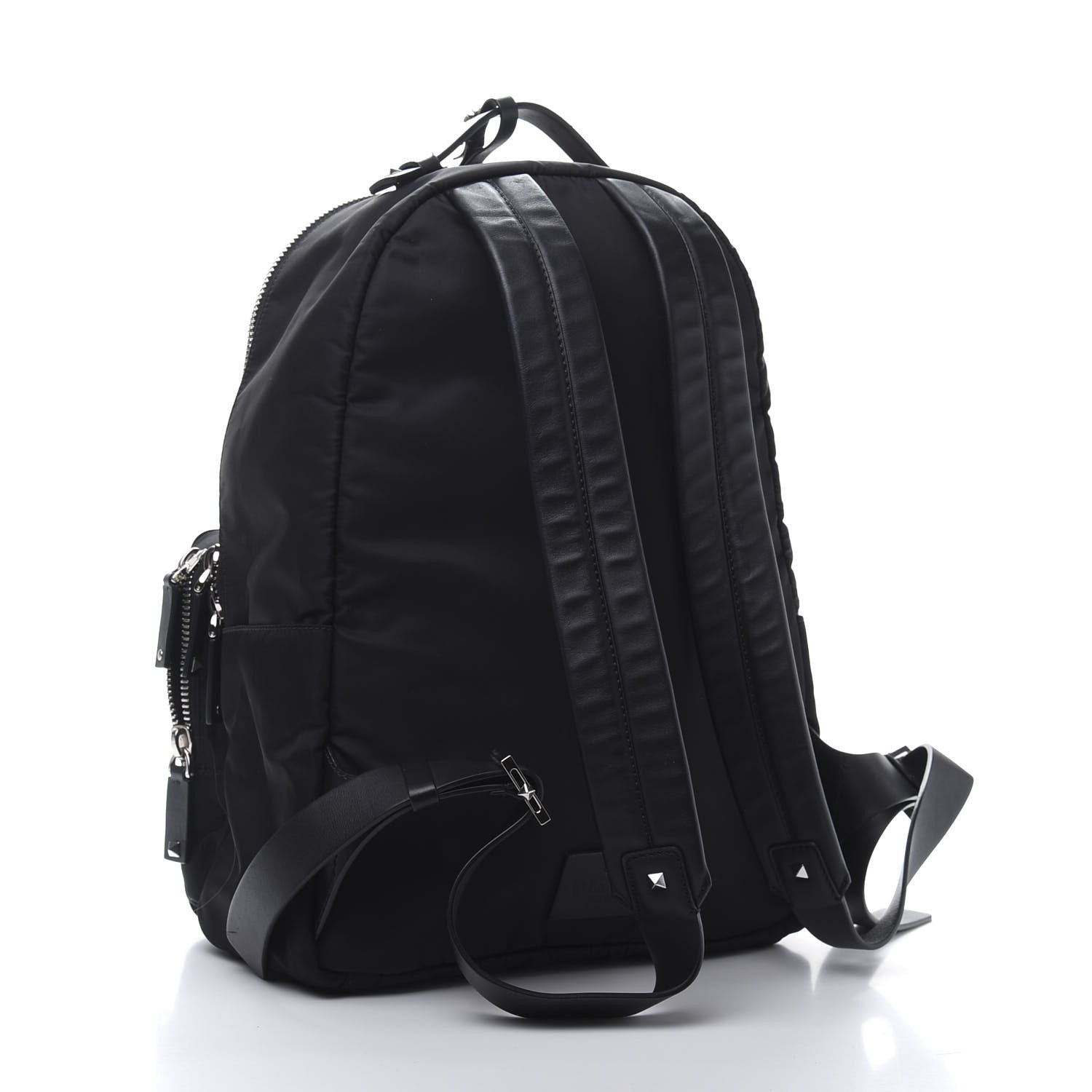 Valentino Garavani Nylon VLTN Rockstud Backpack Black 3 of 10