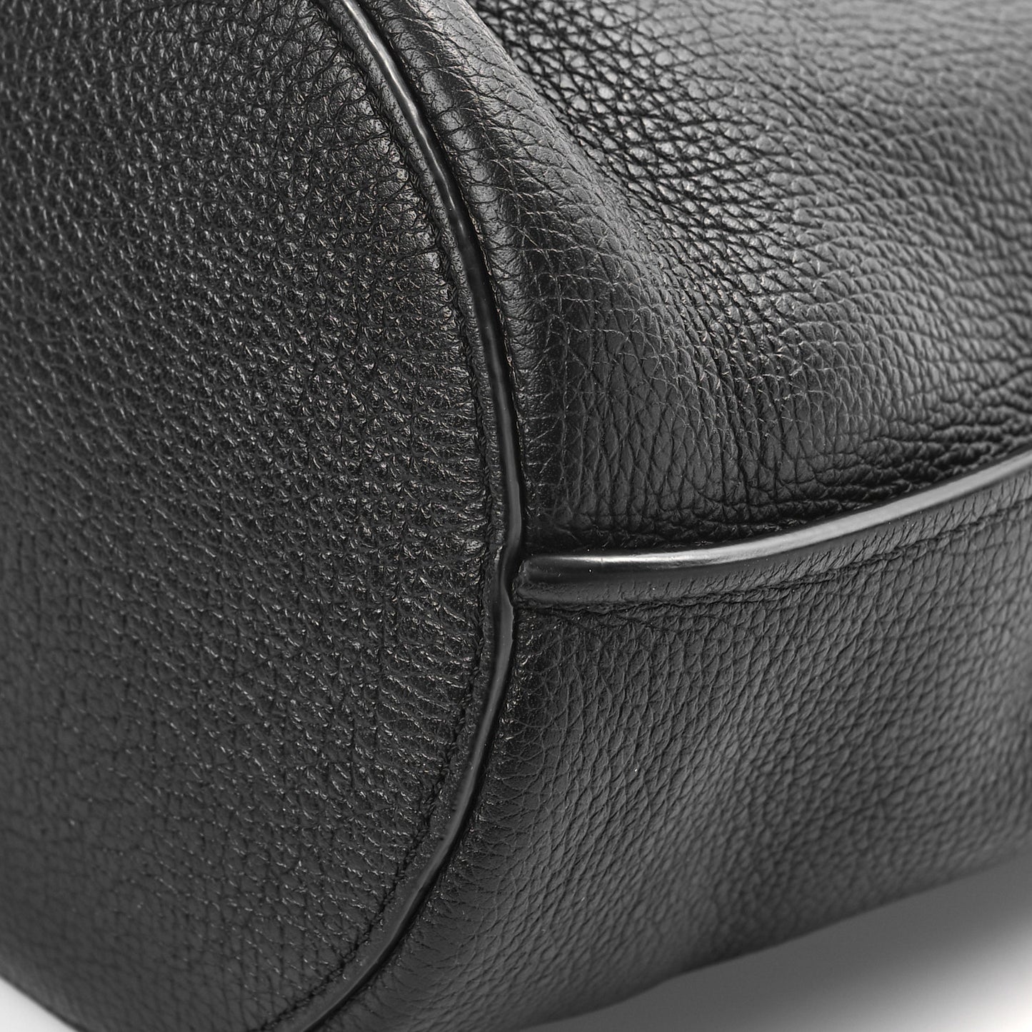 Supple Grained Calfskin Nano Big Bag Bucket Black
