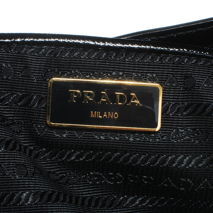 Prada Saffiano Vernice Tote Black 6 of 7