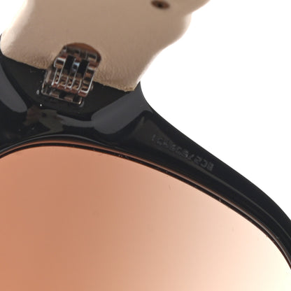 Chanel Crystal Lambskin CC Sunglasses 5455-Q-B Black Beige 7 of 9